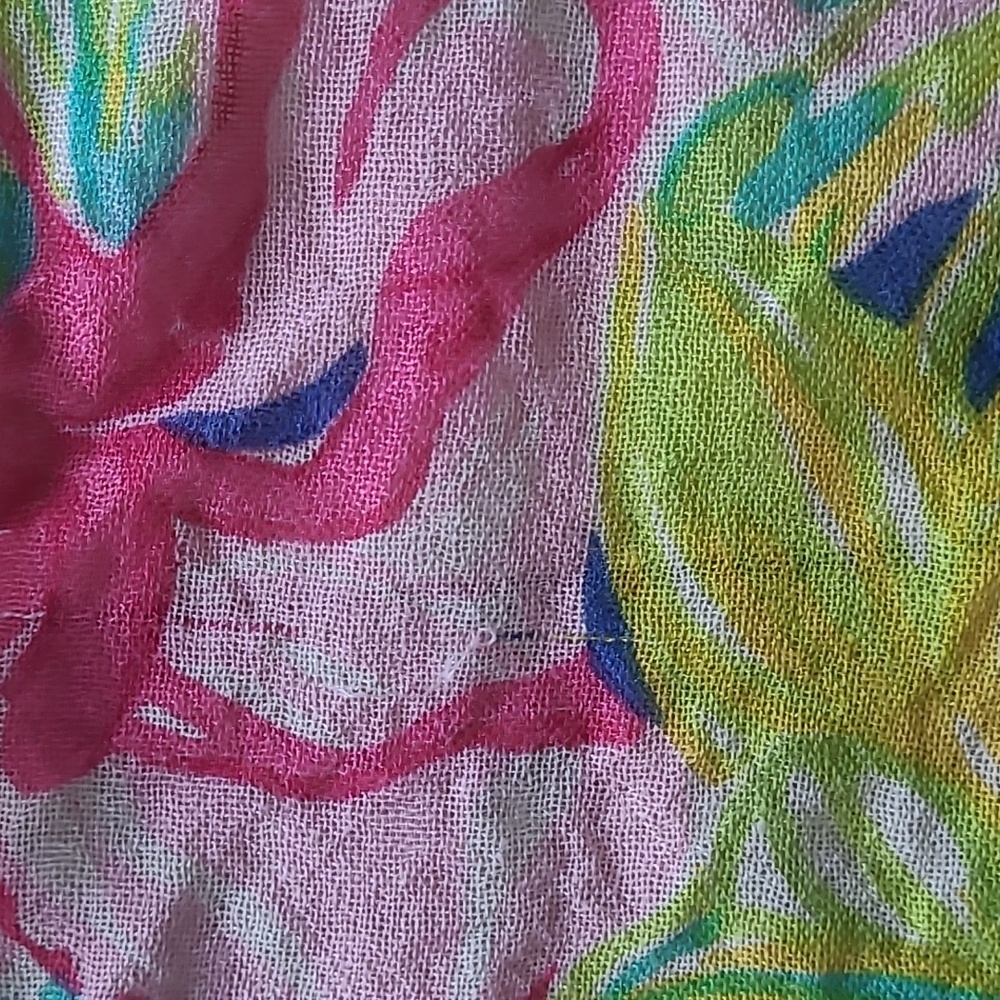 LILLY PULITZER silk and cashmere wrap scarf Lot Of Two - Picture 3 of 10